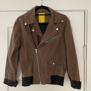 Vaute Vegan Waxed Canvas Bomber Jacket